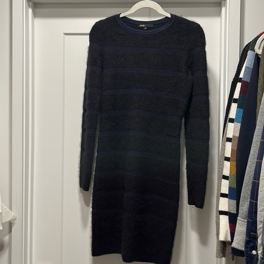Maje Mohair Sweater Dress